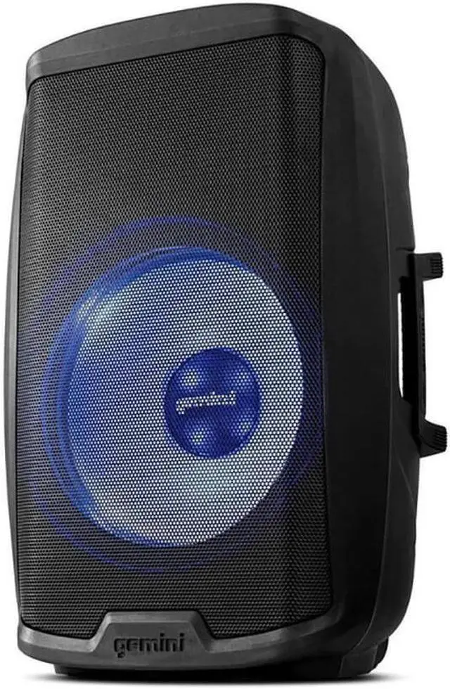 Alt view image 2 of 14 - Gemini AS2115BTLTPK 15 inch 2000 Watt Multi-LED Loudspeaker with Stand