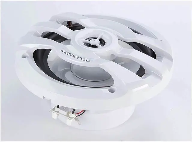 Alt view image 3 of 16 - Kenwood KFC1673MRWL 6 1/2 inch 2-way Marine Speakers w/ Grilles (Pair) - White
