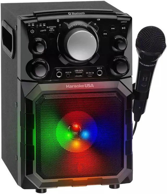 Alt view image 3 of 5 - Karaoke USA GQ410 Portable MP3 Karaoke Player with Bluetooth