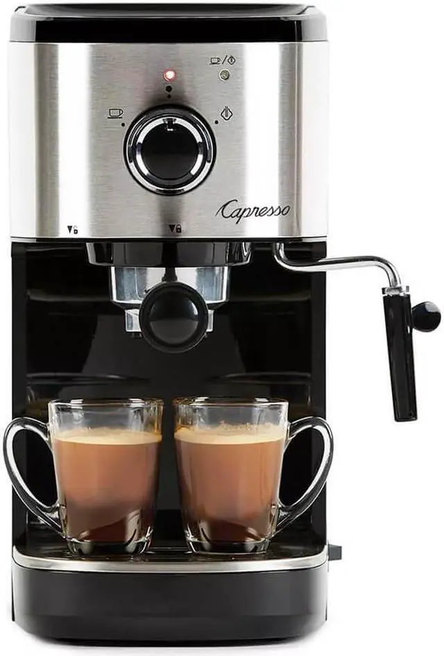 Main image of Capresso 12005 Compact Espresso and Cappuccino Machine - Black/Stainless