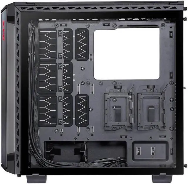 Alt view image 9 of 13 - XPG BATTLECRUISER ATX Super Mid Tower Case-Black-BATTLECRUISER-BKCWW