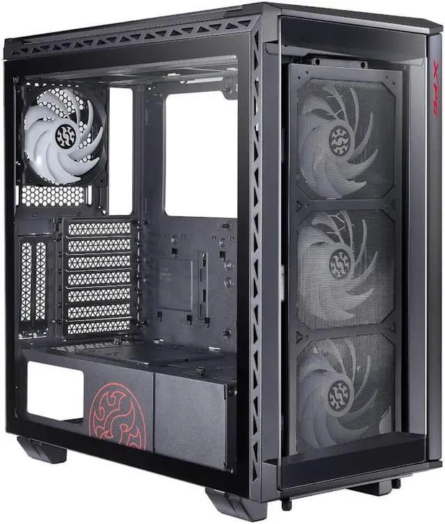 Alt view image 10 of 13 - XPG BATTLECRUISER ATX Super Mid Tower Case-Black-BATTLECRUISER-BKCWW