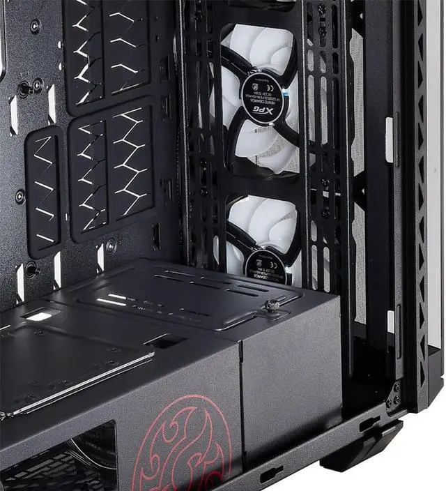 Alt view image 11 of 13 - XPG BATTLECRUISER ATX Super Mid Tower Case-Black-BATTLECRUISER-BKCWW