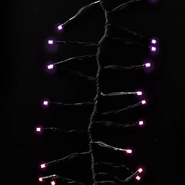 Alt view image 9 of 15 - Twinkly Cluster App-Controlled Smart LED Christmas Lights 400 Multicolor RGB