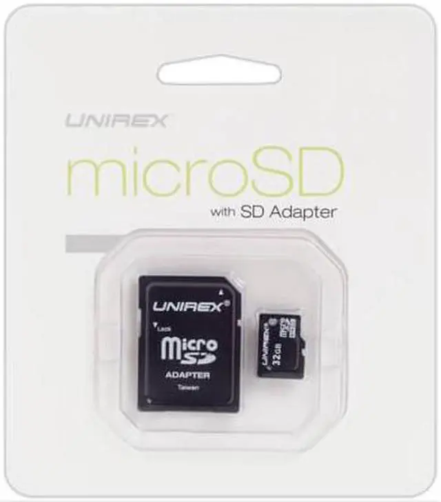 Alt view image 2 of 2 - Unirex 16Gb Microsd Card With Sd Adapter, Msu165