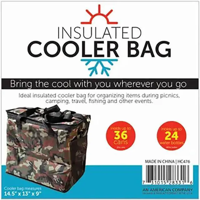 Alt view image 2 of 4 - Kole Imports CAMOCOOLBAG Camouflage Folding Insulated Cooler With Travel Strap