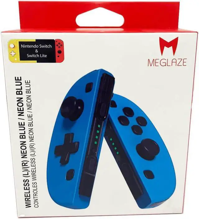Alt view image 3 of 4 - Meglaze NSWMGCONBLBL Wireless Controllers - Neon Blue/Neon Blue for Switch