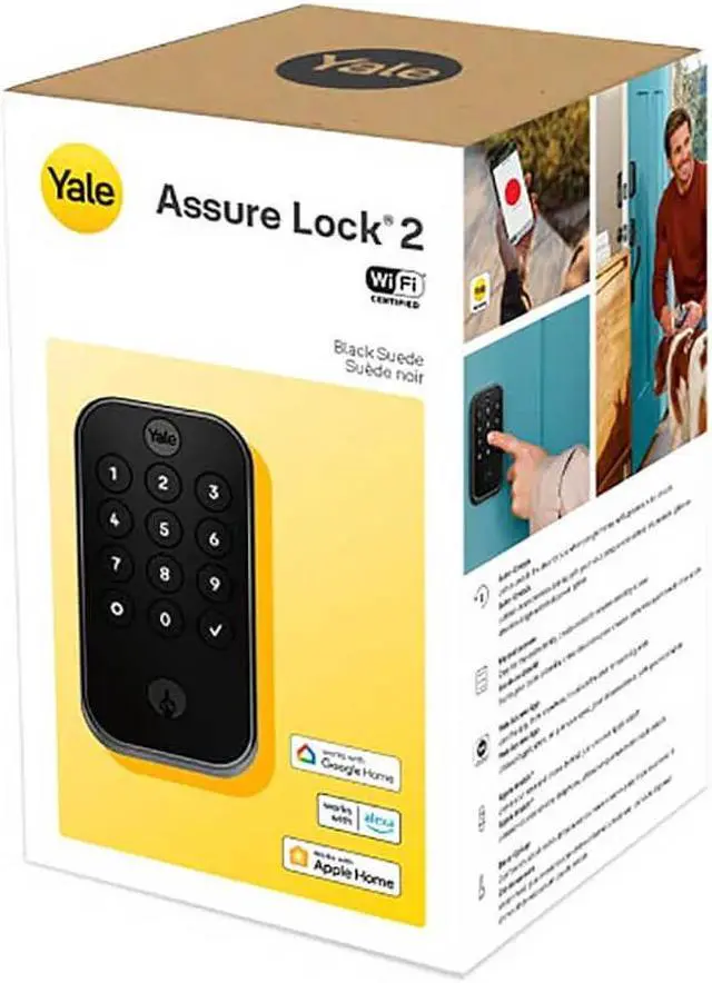 Alt view image 6 of 7 - Yale Assure Lock 2 Keypad with Wi-Fi in Black Suede