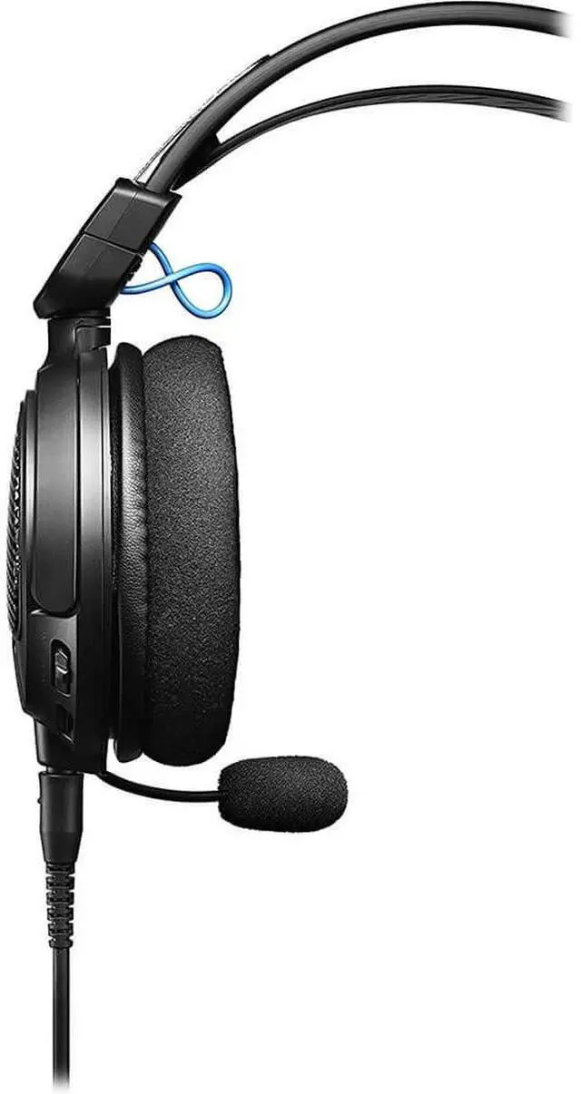 Alt view image 11 of 17 - Audio Technica High-Fidelity Open Back Gaming Headset - Black