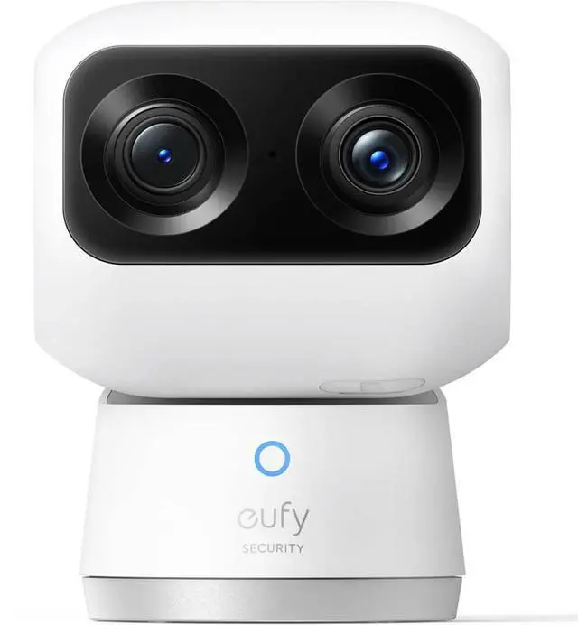 Alt view image 9 of 11 - eufy IndoorCam S350 Indoor Security Camera - 360? Surveillance - No Blind Spots - Clear Night Vision - No Monthly Fee - HomeBase 3 Compatible