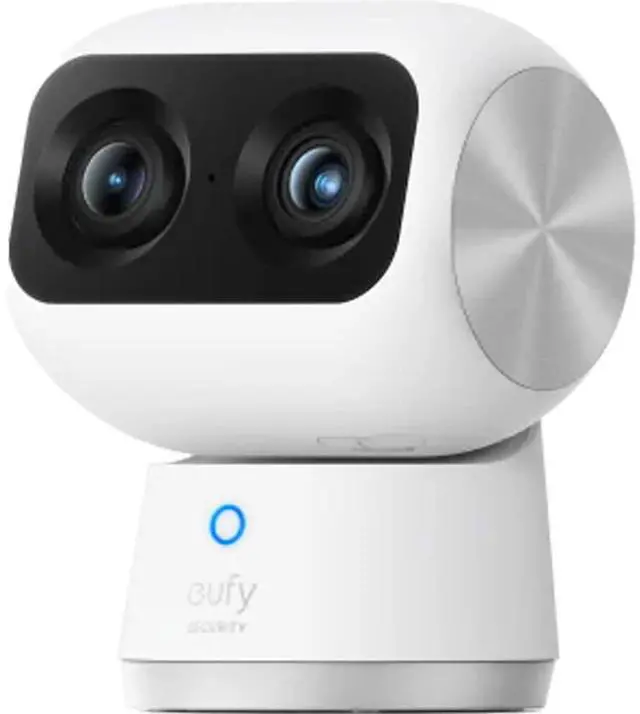 Alt view image 8 of 11 - eufy IndoorCam S350 Indoor Security Camera - 360? Surveillance - No Blind Spots - Clear Night Vision - No Monthly Fee - HomeBase 3 Compatible