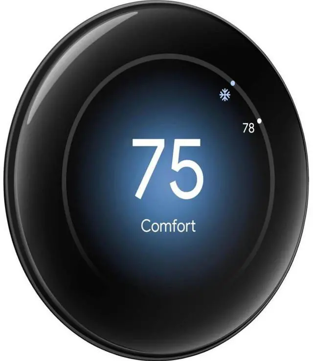 Alt view image 16 of 18 - Google Nest Learning Thermostat (4th Gen, 2024) with Nest Temperature Sensor - Energy Saving Smart Thermostat with Adaptive Eco - Works with Alexa and Google Home App - Polished Obsidian
