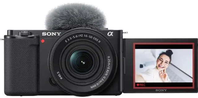 Main image of Sony ZVE10KB 16-50mm Vlog Camera With new kit lens - Black