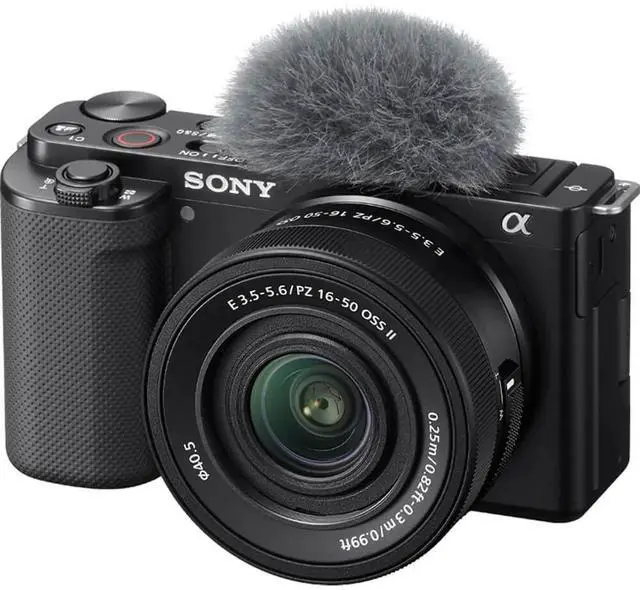 Alt view image 2 of 8 - Sony ZVE10KB 16-50mm Vlog Camera With new kit lens - Black