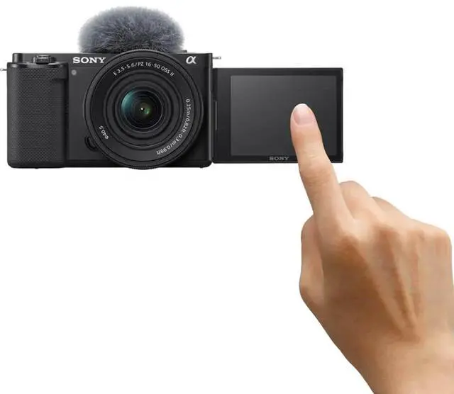 Alt view image 4 of 8 - Sony ZVE10KB 16-50mm Vlog Camera With new kit lens - Black
