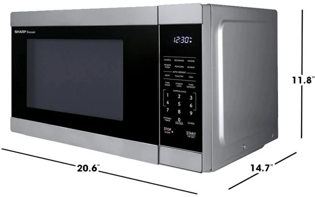 Alt view image 3 of 5 - 1.1 CF Countertop Microwave Oven, Orville Redenbacher's Certified