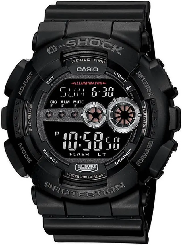 Alt view image 6 of 11 - Casio GD1001B Mens Black G-Shock Military Watch