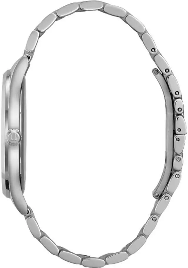 Alt view image 7 of 15 - Bulova Mens Charcoal Dial Stainless Steel Dress Quartz Watch 96B261