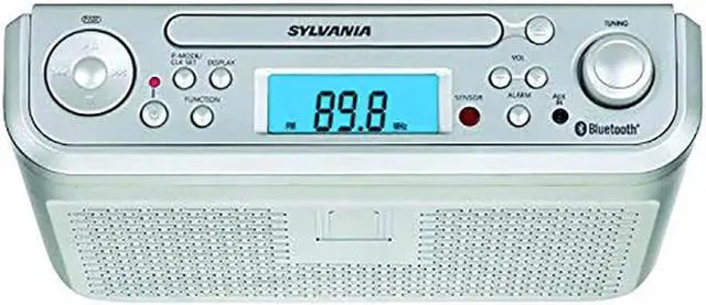 Alt view image 9 of 18 - Sylvania SKCR2713 Under-Counter Bluetooth CD Clock Radio