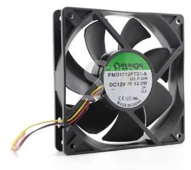 Alt view image 3 of 5 - Sunon PMD1212PTB1-A (2).F.GN 120mm x 25mm 12V 12.0W 3pin 150CFM Case Fan