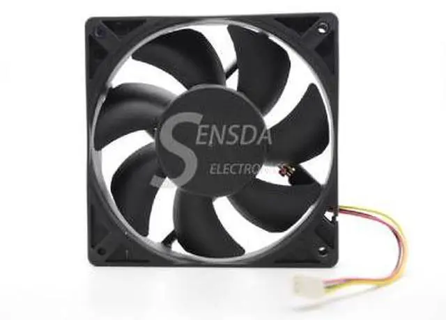 Alt view image 4 of 5 - Sunon PMD1212PTB1-A (2).F.GN 120mm x 25mm 12V 12.0W 3pin 150CFM Case Fan