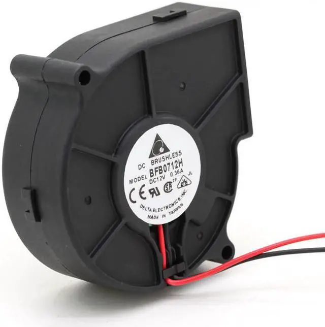 Alt view image 2 of 6 - Delta BFB0712H 7530 DC 12V 0.36A projector blower centrifugal fan cooling fan