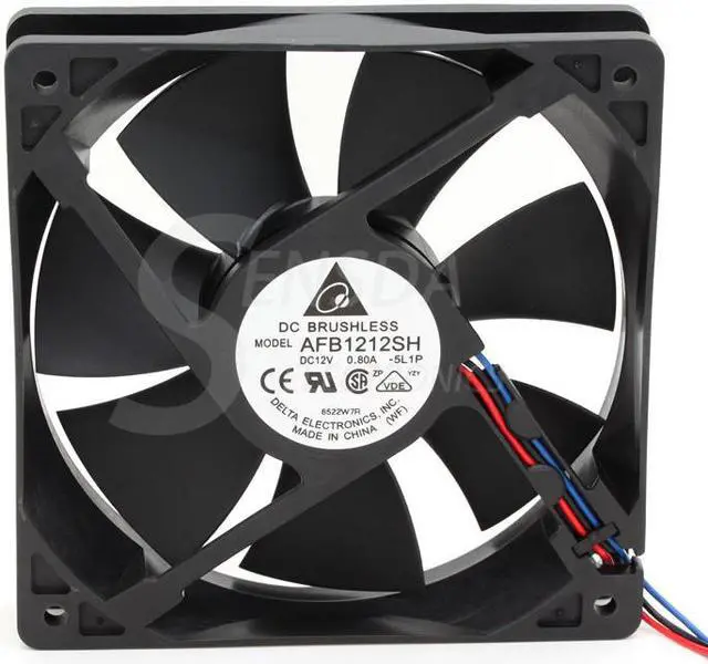 Main image of Delta fan AFB1212SH 12CM 12025 120*120*25MM 12V 0.80A Cooling Fan Good Quality