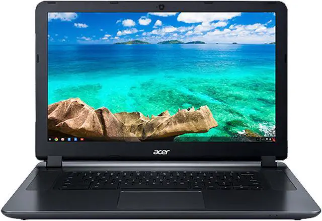 Alt view image 2 of 6 - Acer Chromebook 15 Chromebook, 15.6" HD Display, Intel Celeron N3060 Upto 2.48GHz, 2GB RAM, 16GB eMMC, HDMI, Card Reader, Wi-Fi, Bluetooth, Chrome OS (NX.GHJAA.002)