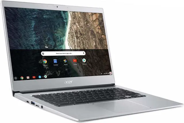 Alt view image 3 of 7 - Acer 514 Chromebook, 14" IPS FHD Display, Intel Celeron N3350 Upto 2.4GHz, 4GB RAM, 32GB eMMC, Card Reader, Wi-Fi, Bluetooth, Chrome OS (NX.H1QAA.001)