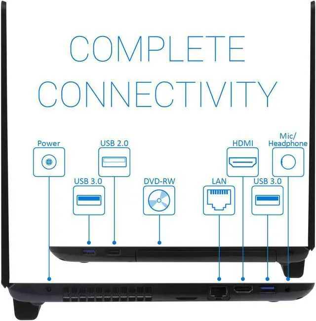 Alt view image 5 of 7 - Lenovo E41 Notebook, 14" HD Display, AMD A4-4350B Upto 2.9GHz, 8GB RAM, 256GB SSD, HDMI, VGA, UK Keyboard, Wi-Fi, Bluetooth, Windows 10 Pro