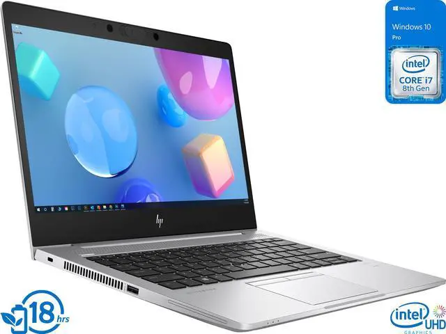 Main image of HP EliteBook 830 G6 Notebook, 13.3" IPS FHD Display, Intel Core i7-8665U Upto 4.8GHz, 16GB RAM, 2TB NVMe SSD, HDMI, Thunderbolt, Wi-Fi, Bluetooth, Windows 10 Pro