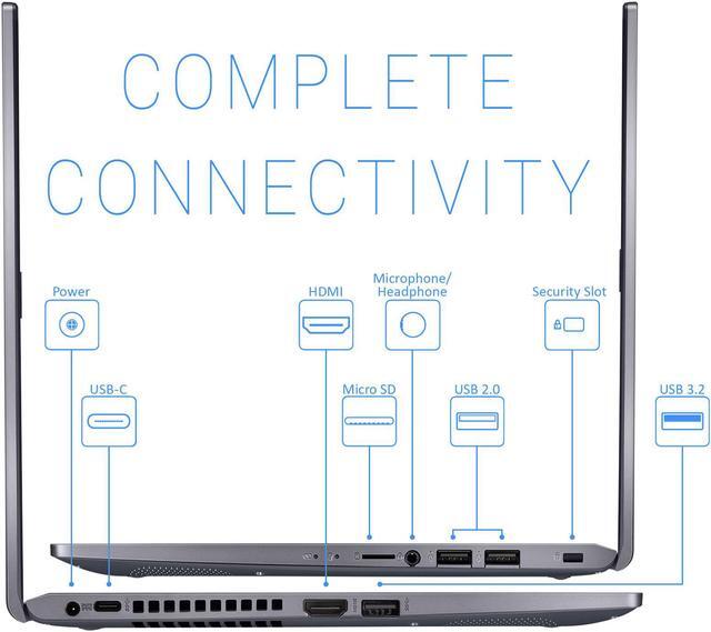 Alt view image 6 of 7 - ASUS VivoBook F Laptop, 14" FHD Display, Intel Core i3-1115G4 Upto 4.1GGHz, 20GB RAM, 512GB NVMe SSD, HDMI, Card Reader, Wi-Fi, Bluetooth, Windows 10 Pro S