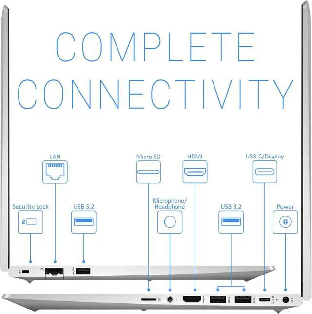 Alt view image 5 of 7 - HP ProBook 450 G8 Laptop, 15.6" IPS FHD Display, Intel Core i7-1165G7 Upto 4.7GHz, 8GB RAM, 2TB NVMe SSD, HDMI, DisplayPort via USB-C, Card Reader, Wi-Fi, Bluetooth, Windows 10 Pro