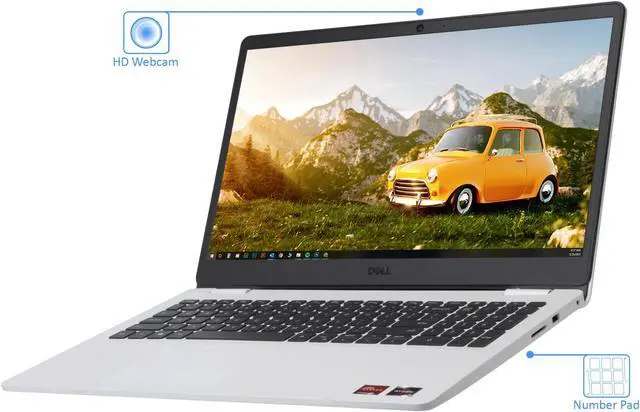 Alt view image 3 of 4 - Dell Inspiron 3505 Notebook, 15.6" FHD Display, AMD Ryzen 3 3250U Upto 3.5GHz, 16GB RAM, 2TB NVMe SSD, Vega 3, HDMI, Card Reader, Wi-Fi, Bluetooth, Windows 10 Pro