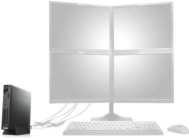 Alt view image 6 of 6 - Lenovo ThinkCentre M92p Tiny Desktop, Intel Core i5 Up to 3.6 GHz, 4 GB DDR3L, 128 GB SSD, Wifi, Dual Monitor Capable, Windows 10 Professional 64-bit