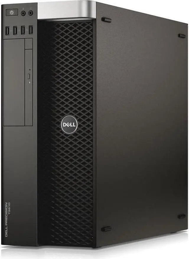 Main image of Dell Precision Tower 3610 Workstation, Intel Xeon E5-1620 v2 3.7GHz, 16GB ECC DDR4 RAM, 512GB SSD Plus 2TB HDD, AMD FirePro W5000 2GB, DVD-RW, DVI, Display Port, Wifi, Bluetooth, Windows 10 Pro