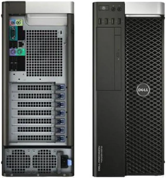Alt view image 4 of 7 - Dell Precision Tower 3610 Workstation, Intel Xeon E5-1620 v2 3.7GHz, 16GB ECC DDR4 RAM, 512GB SSD Plus 2TB HDD, AMD FirePro W5000 2GB, DVD-RW, DVI, Display Port, Wifi, Bluetooth, Windows 10 Pro