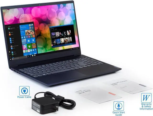 Alt view image 7 of 7 - Lenovo IdeaPad S340 Notebook, 15.6" HD Display, Intel Core i5-8265U Upto 3.9GHz, 8GB RAM, 256GB SSD, HDMI, Card Reader, Wi-Fi, Bluetooth, Windows 10 Pro