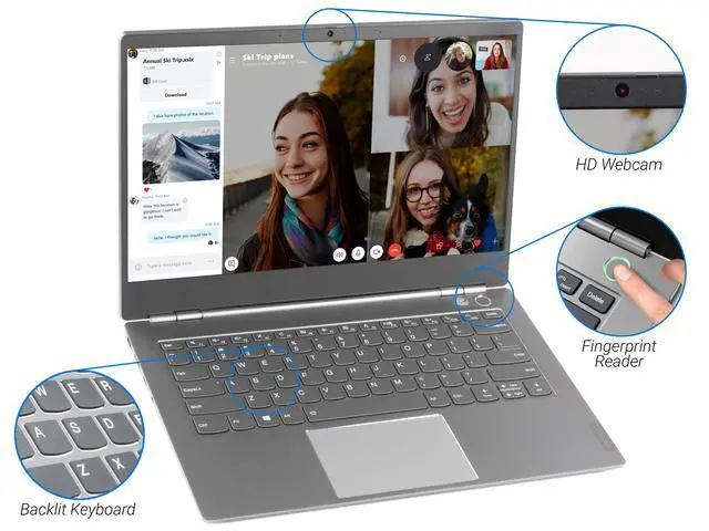 Alt view image 7 of 7 - Lenovo ThinkBook 14s Notebook, 14" FHD Display, Intel Core i5-8265U Upto 3.9GHz, 8GB RAM, 1TB NVMe SSD, AMD Radeon 540X, HDMI, Wi-Fi, Bluetooth, Windows 10 Pro