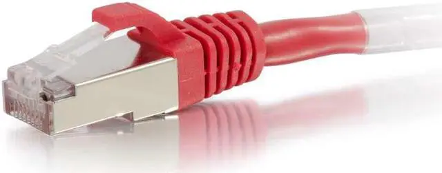 Main image of C2G 00851 Cat6 Cable - Snagless Shielded Ethernet Network Patch Cable, Red (10 Feet, 3.04 Meters)
