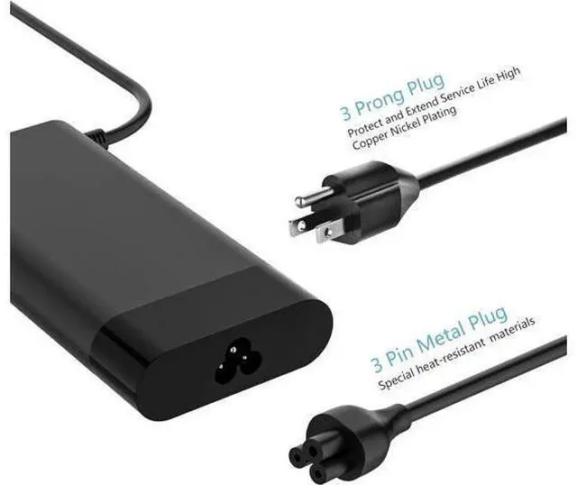 Alt view image 5 of 7 - 135W 19.5V 6.9A Laptop Charger for HP Spectre X360 15 15T 16 Pavilion Gaming 15 16 15-ec0751ms Omen 15 G5 G6 17 Envy 13 14 15 16 L15534-001 TPN-DA11 TPN-CA13 917649-850 Ac Adapter Power Cord