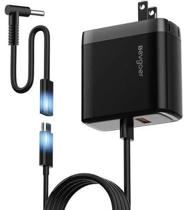 Main image of 65W HP Laptop Charger Computer Charger for HP Chrombook/Pavilion/Envy/ProBook/EliteBook Compatible with HP USB-C 44W Smart Blue Tip Power Adapter (4.5mm)