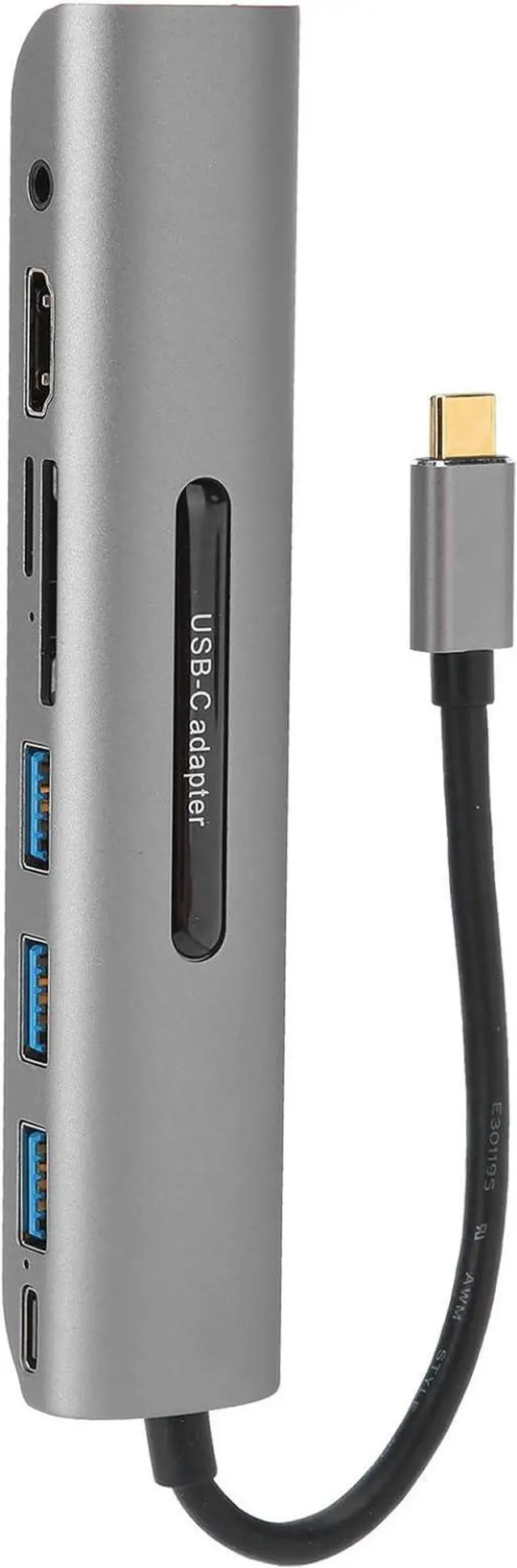 Alt view image 6 of 7 - 9 in 1 USB Hub 3.0, 9 Port USB Data Hub Splitter TypeC to HDMI Audio VGA USB3.0 Docking Station