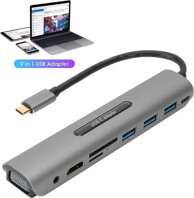 Alt view image 3 of 7 - TypeC Docking Station, Computer Supplies, Durable for Mobile Hard Disk Computer Repair Shop Keyboard Home