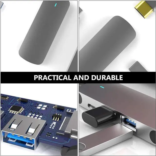 Alt view image 4 of 6 - OSALADI Type C 4 in 1 Multi Port Adapter TX4H USB Multi Port Hub Type C Charging Adapter Micro SD Card Readers HDMI Multiport Adapters for Home Office Computer Accessories Supplies