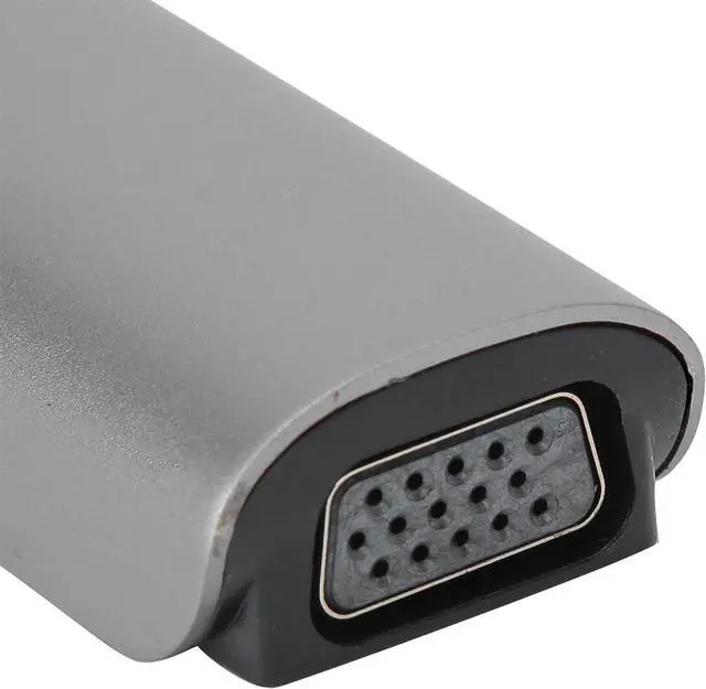 Alt view image 4 of 7 - 9 in 1 USB Hub 3.0, 9 Port USB Data Hub Splitter TypeC to HDMI Audio VGA USB3.0 Docking Station