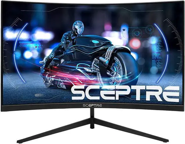 Main image of Sceptre Curved 24" Gaming LED Monitor R1200 HDMI DisplayPort 165Hz 144Hz FreeSync G-Sync Compatible, Edgeless Build-in Speakers Machine Black 2021 (C248B-1858RN)