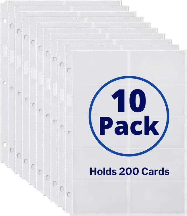 Alt view image 2 of 7 - Business Card Holder Sleeves, 10 Pack for 3-Ring Binders