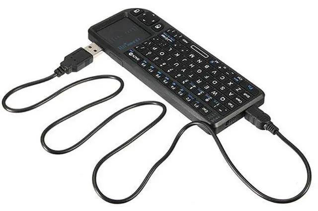 Alt view image 5 of 6 - Rii mini X1 3in1  Handheld 2.4G RF Wireless Keyboard Qwerty With Touchpad Mouse For Android Google TV BOX PC Notebook Smart TV