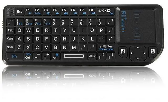 Main image of Rii mini X1 3in1  Handheld 2.4G RF Wireless Keyboard Qwerty With Touchpad Mouse For Android Google TV BOX PC Notebook Smart TV